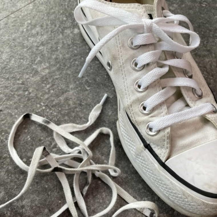일반 신발끈 화이트 120cm 스니커즈신발끈 런닝화끈