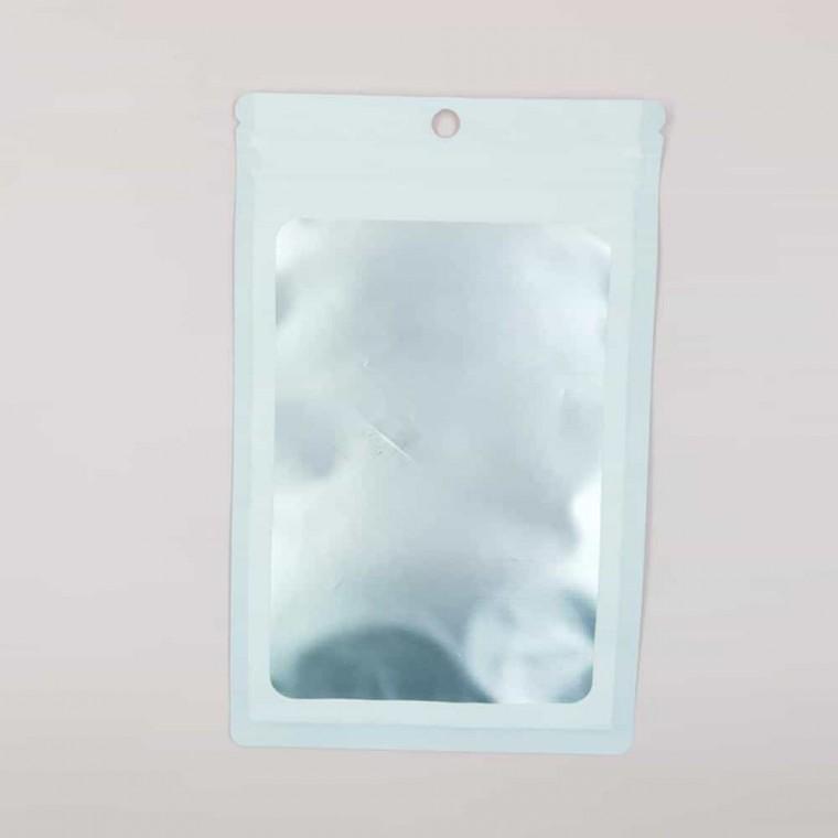 화이트 반투명 지퍼백 12x20cm