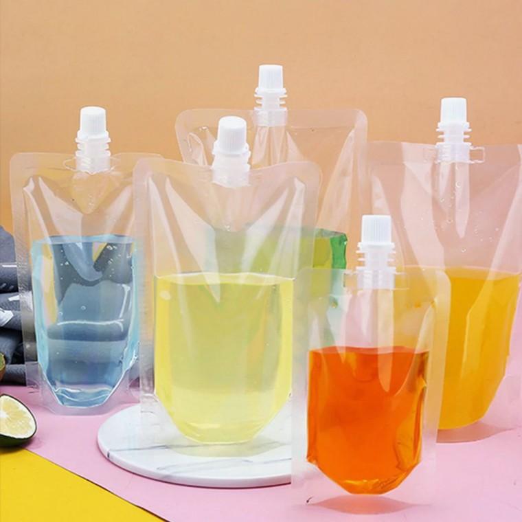 음료보관용기 비닐백 음료 보관 스파우트 파우치 200ml 치어팩