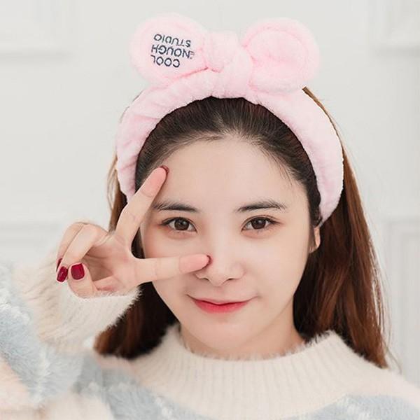 [PM] 극세사 리본 헤어밴드 세안 머리밴드