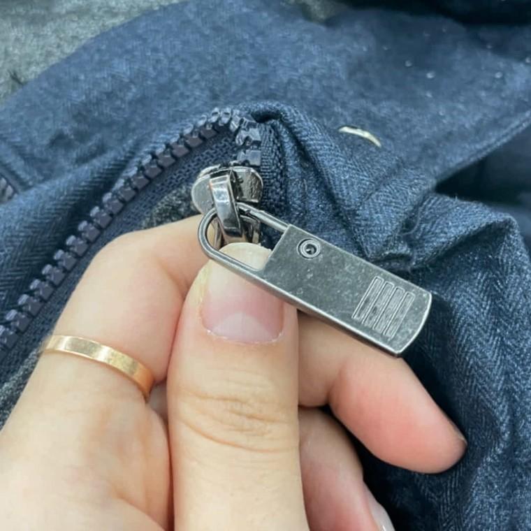 고리형 지퍼고리 블랙 5P 가죽가방손잡이 작크