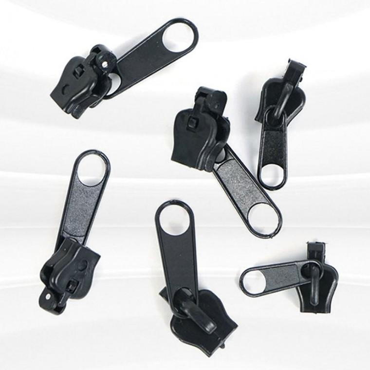 지퍼슬라이드 셀프 수선 DIY 지퍼 머리 헤드 소 중 대 6P 지퍼슬라이더