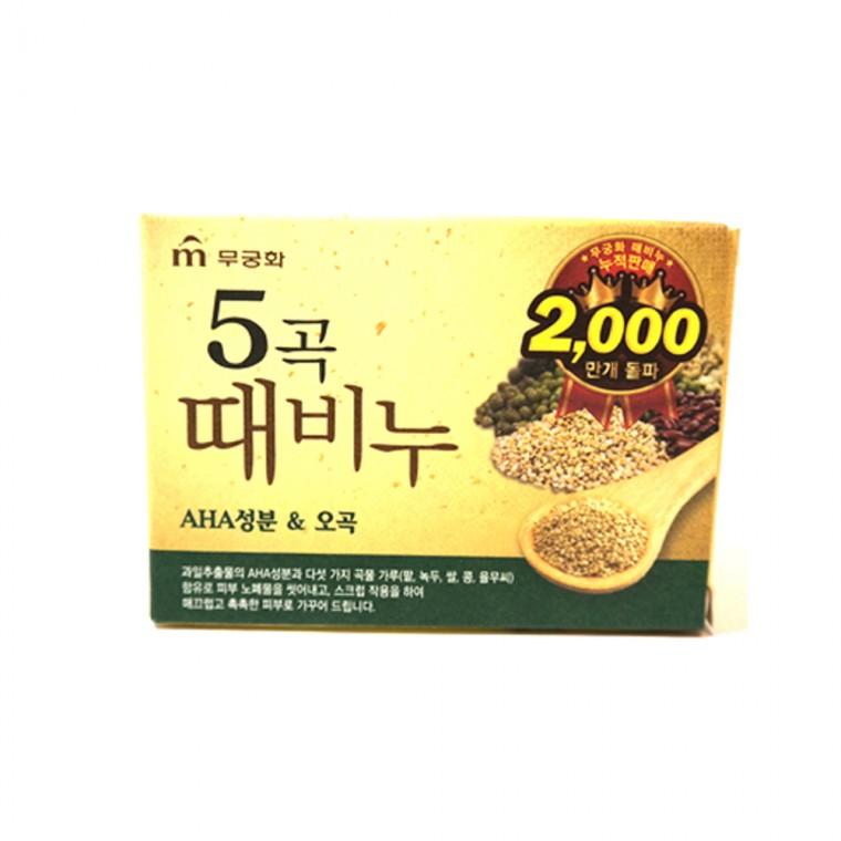 무궁화 오곡 때비누 90g