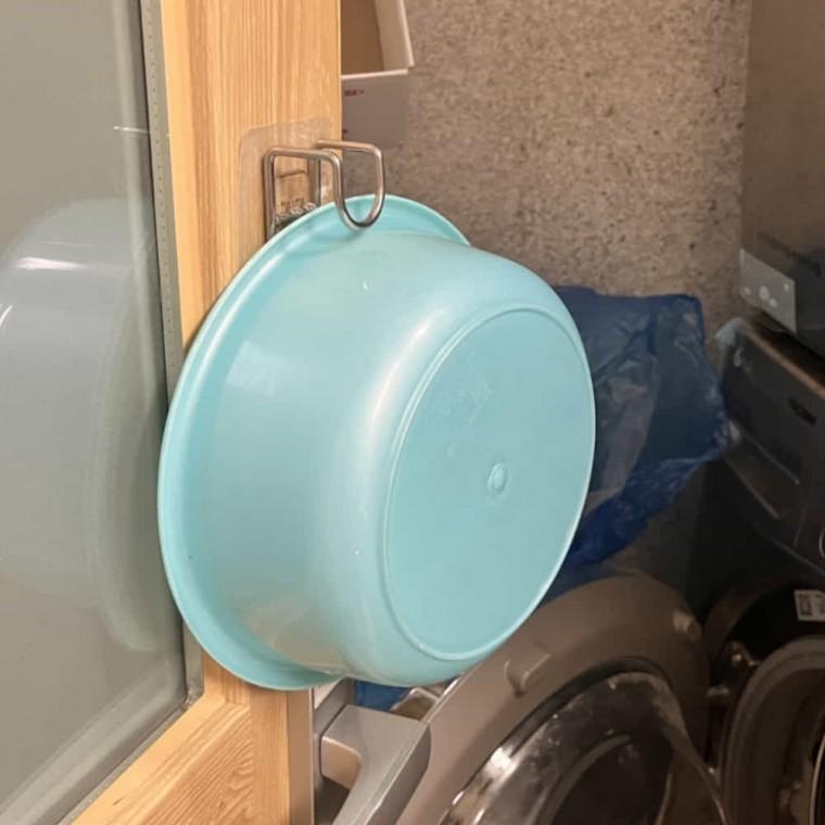 세수대야걸이 화장실걸이 세숫대야거치대