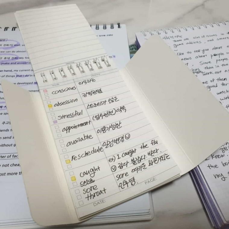 암기노트 단어장 암기단어장