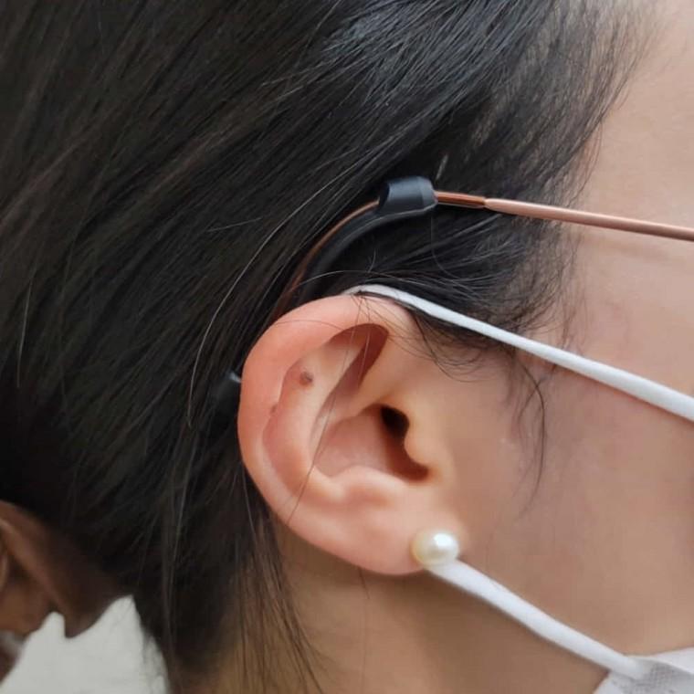 안경 다리팁 블랙 2P 안경실리콘 안경다리고무