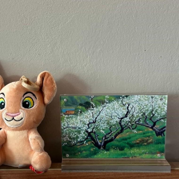 A6 아크릴 꽂이 가로 메모꽂이 사진꽂이