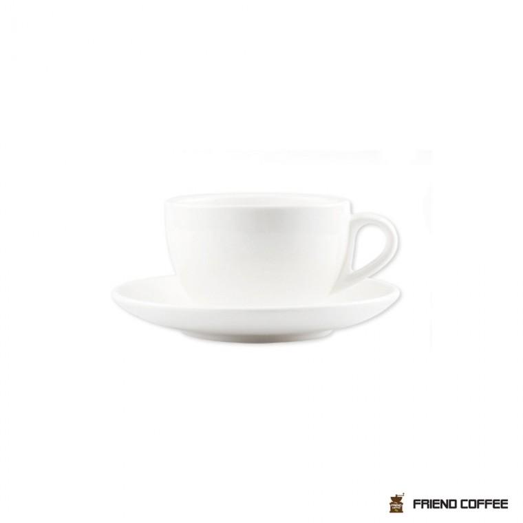 라떼 드립 커피잔 받침 세트 화이트 250ml