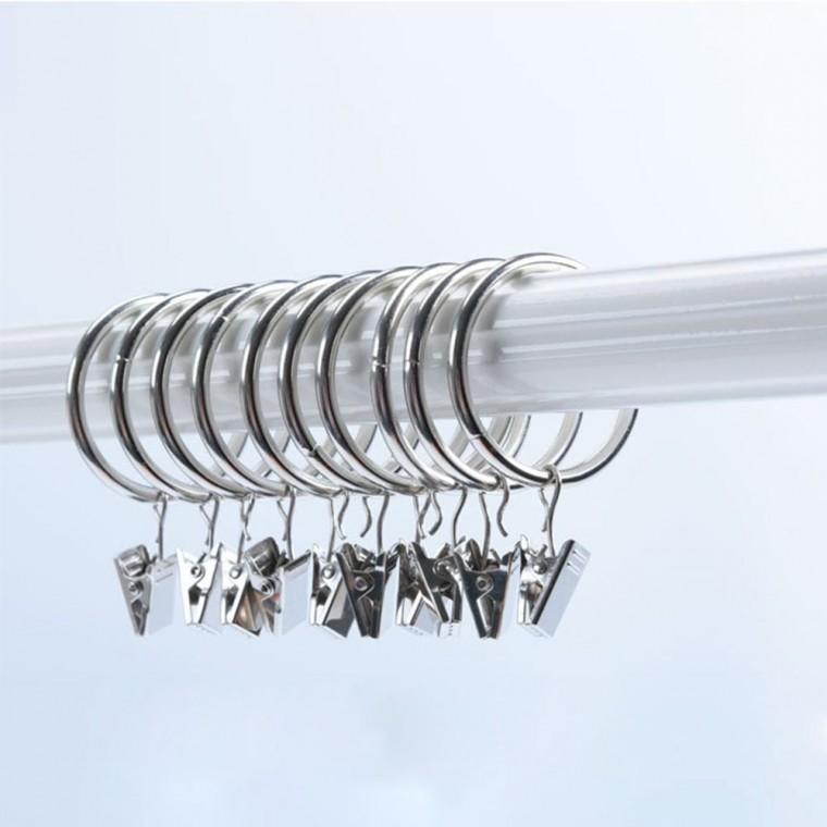커튼봉집게 커튼봉 고리 집게 커튼 걸이 3.8cm 10P 커튼봉홀더