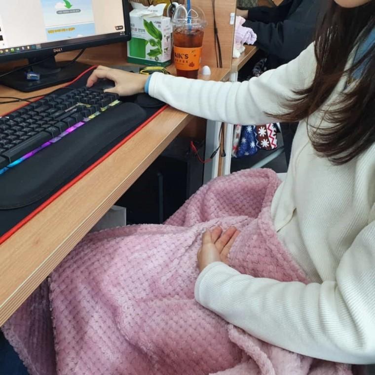 금세사 담요 연핑크 항공담요 극세사무릎담요