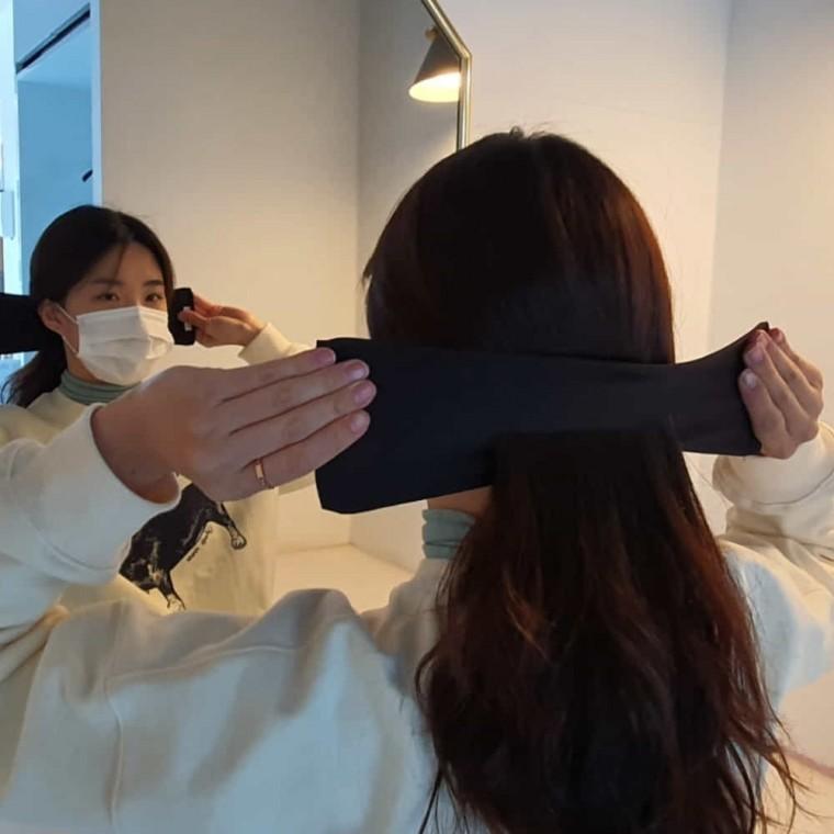 당고머리끈 블랙 머리묶는끈 머리묶음밴드