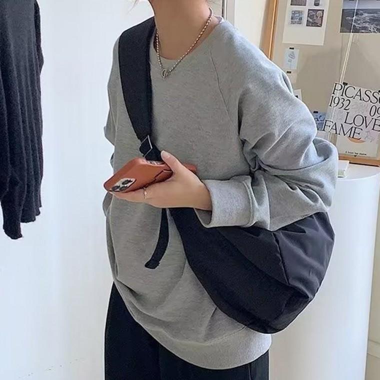 남녀공용 나일론 크로스백 데일리 슬링 숄더백