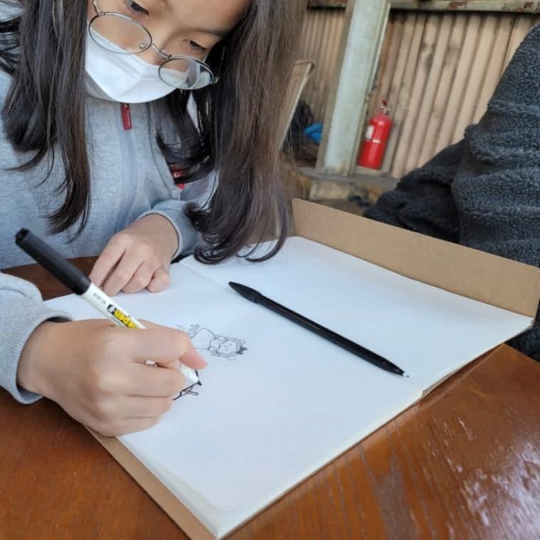 무선 노트 가로 중형 방명록공책 방명록