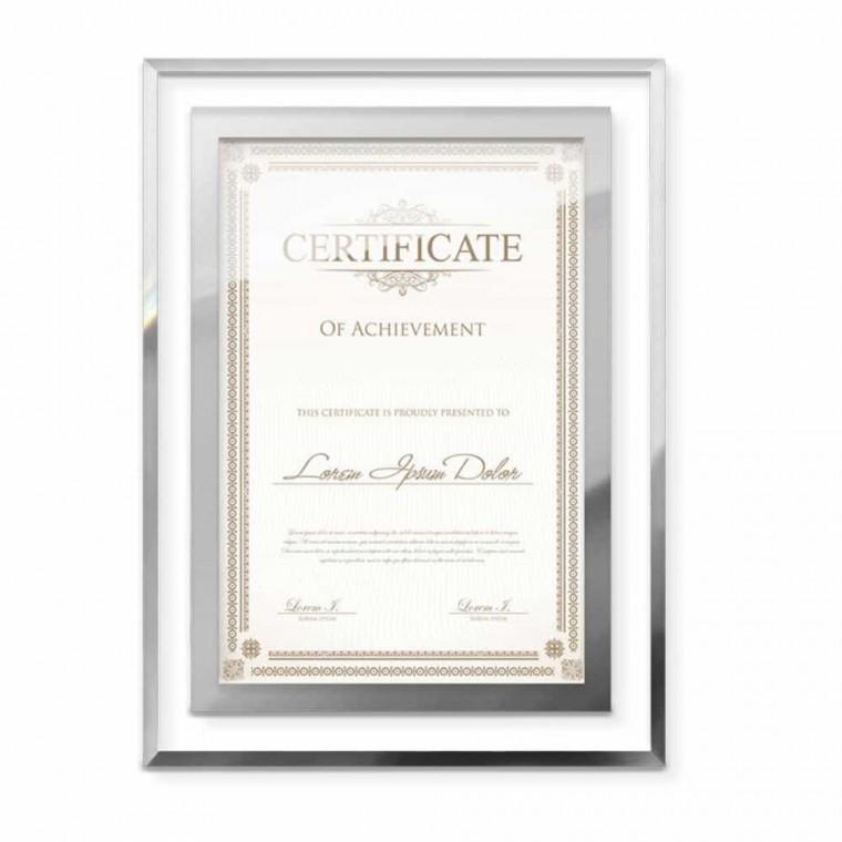 A4 고급 상장 액자 실버