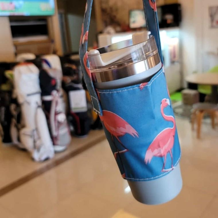 텀블러파우치 블루밍고 물통가방 텀블러수납가방