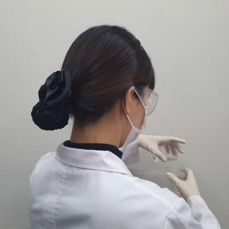 올림머리 머리망 블랙 여성그물머리망 간호사머리망