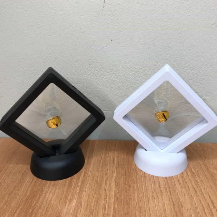 악세사리 케이스 블랙 7x7 귀걸이보관함 휴대용반지케이스
