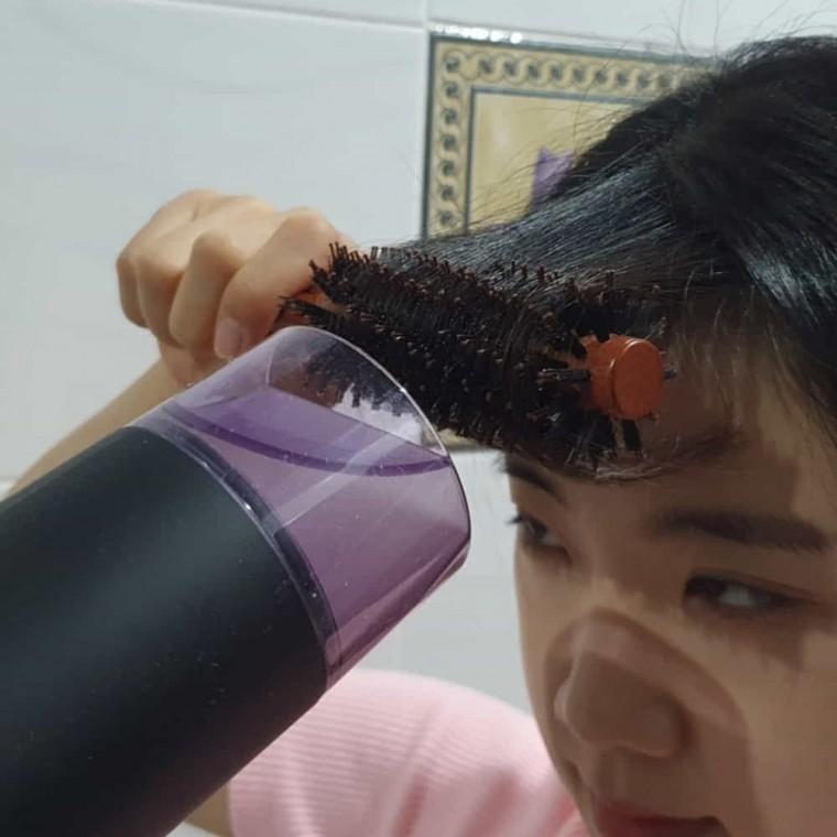 우드 롤빗 2호 긴머리빗 미용빗