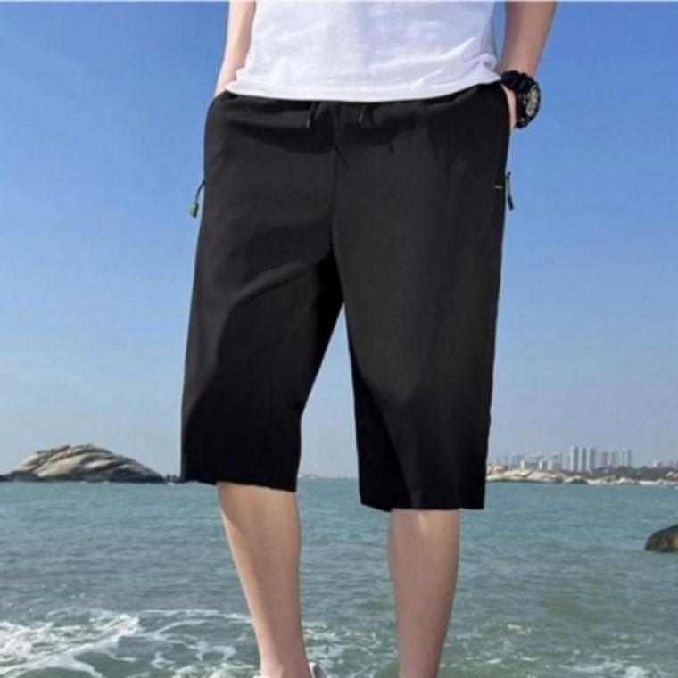바지 아이스 시원한 여름 반바지 남성 5부 6부 냉감