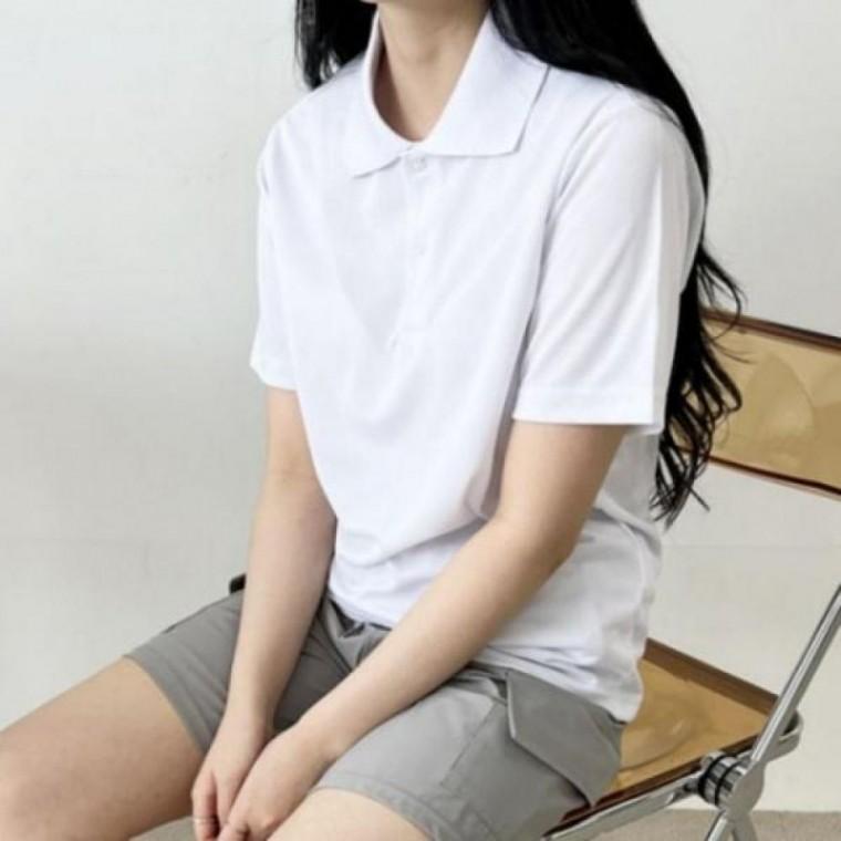 PK 데일리 남녀공용 여름 무지 반팔 티셔츠 카라