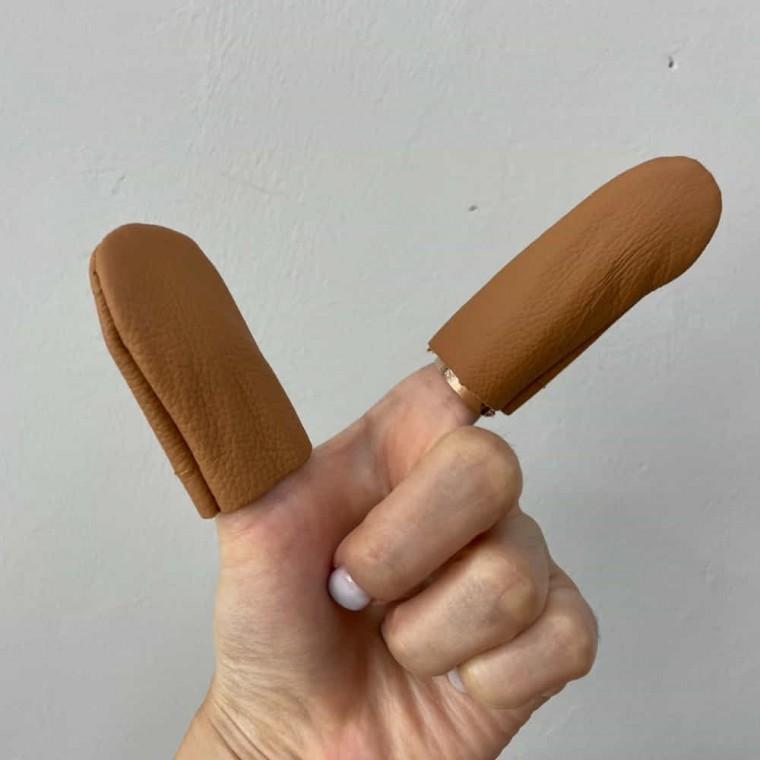 가죽골무 2P 손가락가죽골무 바느질부자재