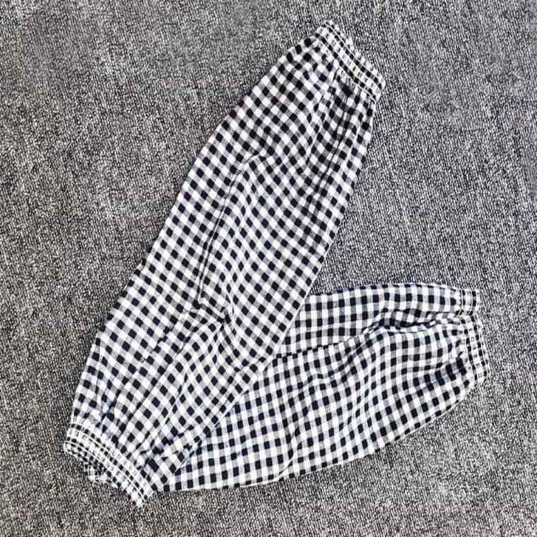 체크 팔토시 블랙