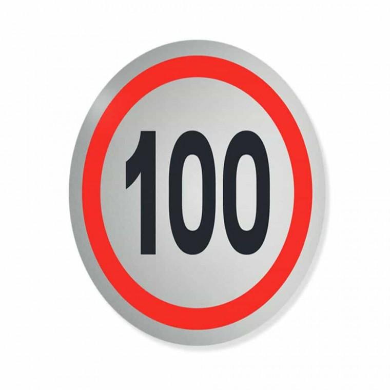 속도제한 반사 스티커 100km