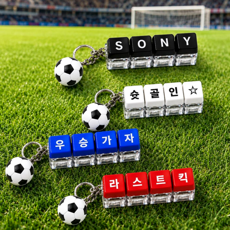 축구 4구 키캡 키링 열쇠고리 가방고리 백참 에어팟 소품 선물 커스텀 장식 귀여운