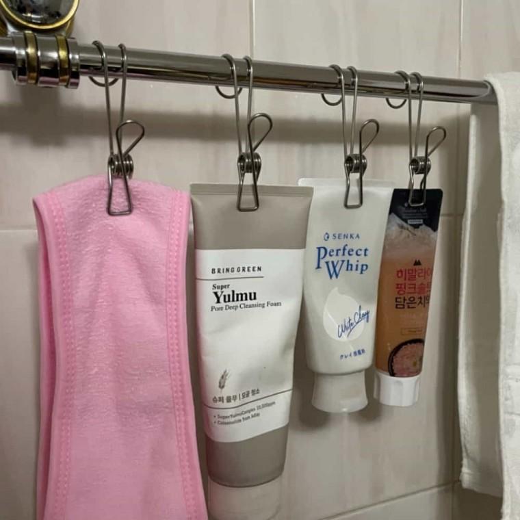 스텐 집게고리 집게걸이 욕실집게