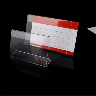 투명 아크릴 가격표 스탠딩 보드 6x4cm