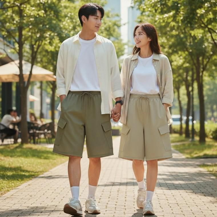 오타이탄 남녀공용 카고 버뮤다 반바지 SD-260522