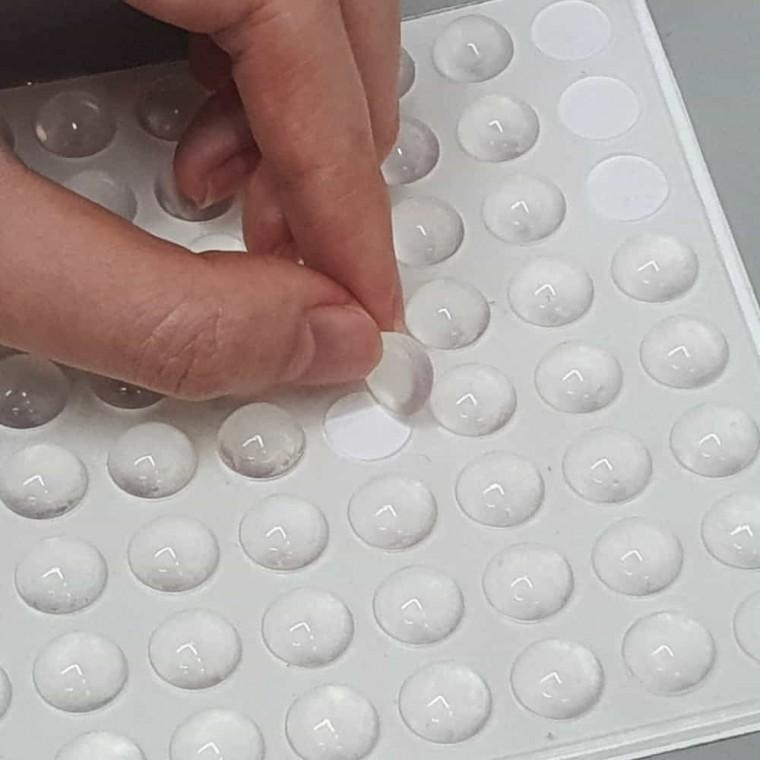 범폰 스티커 11x5mm 소음방지실리콘스티커 원형실리콘패드