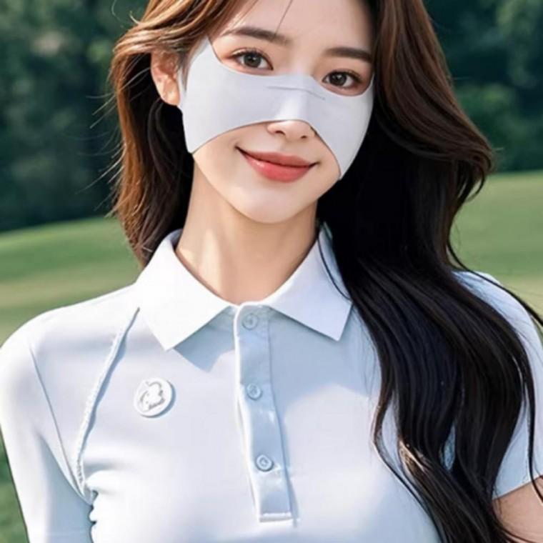 나비형 3D 얼굴 가리개 자외선차단 마스크 골프 햇빛 가림막