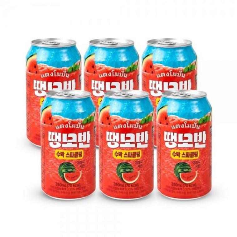 저칼로리 수박과즙 스파클링 수박 6개 여름음료 탄산음료 350ml 땡모반