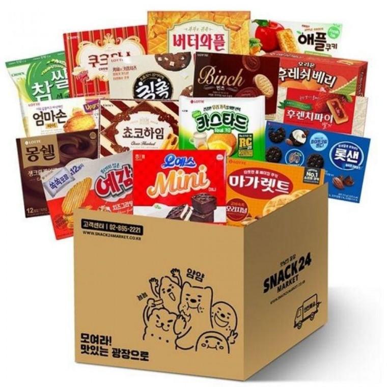 스낵 24 간식 사무실 대용량 박스 과자 세트