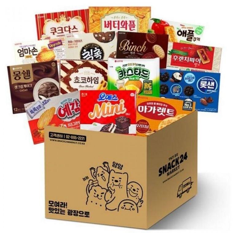 스낵 24 간식 사무실 꽉꽉 박스 과자 세트