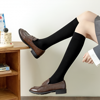 무릎양말 롱양말 보온 니삭스 겨울 골지니트 여성양말