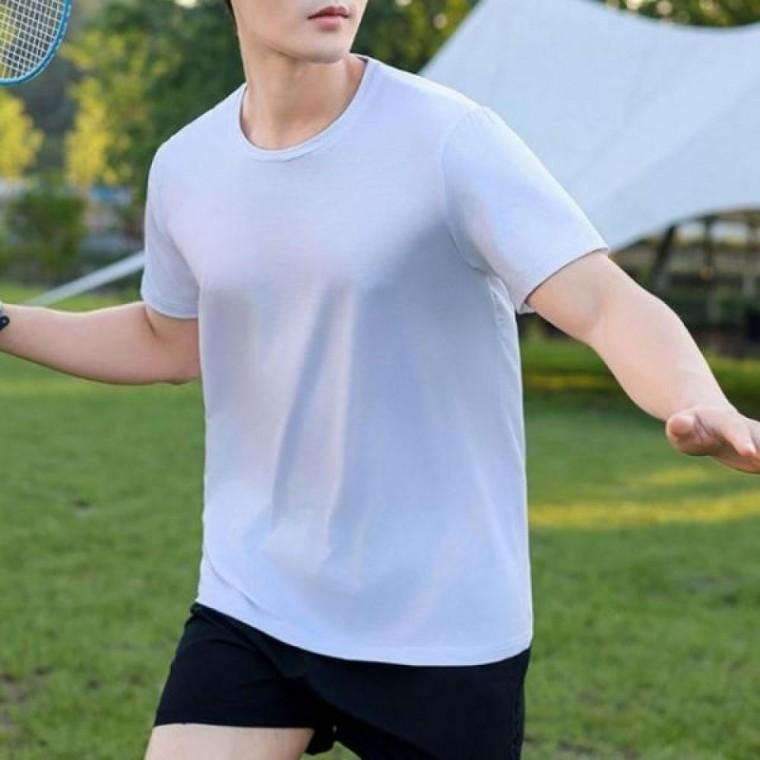 반팔티 아이스 데일리 기본 무지 쿨링 여름 티셔츠 메쉬 이너 1P 남녀