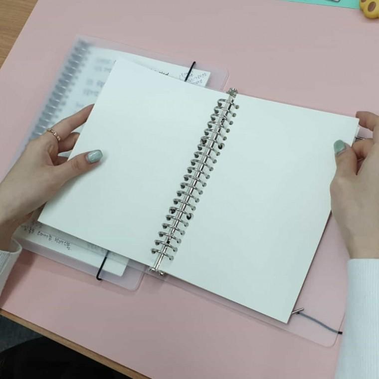 바인더노트 무지속지 B5 다이어리속지 연구노트
