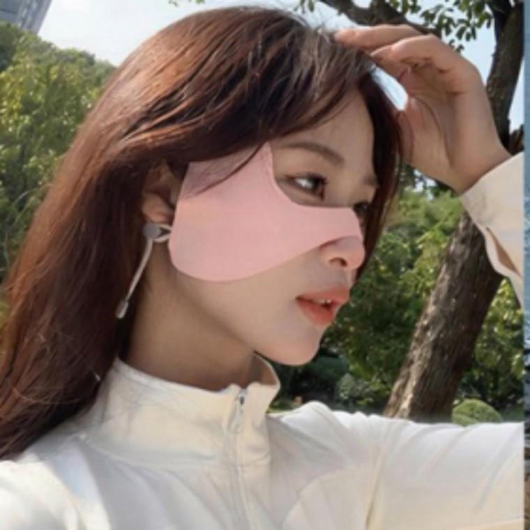 귀걸이형 나비존 얼굴 가리개 자외선차단 필드 골프 마스크