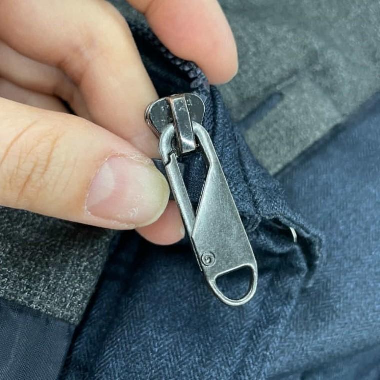 비너형 지퍼고리 블랙 5P 점퍼지퍼 자크