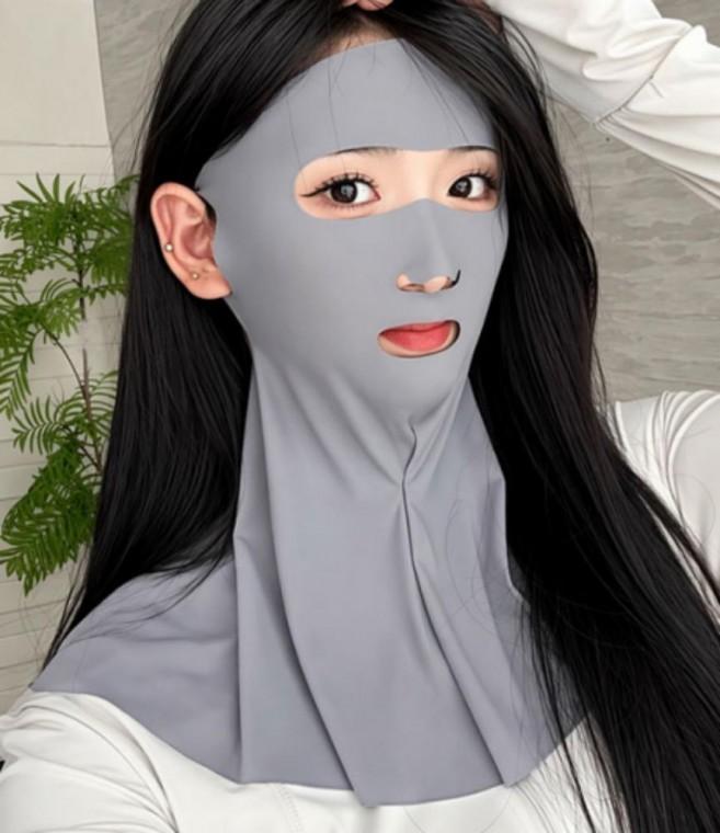 자외선차단 전면 안면 보호대 귀걸이형 얼굴 햇빛 가리개