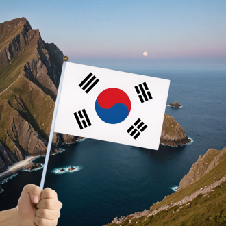태극기 소형 손 깃발 성조기 행사 국기 플래그 응원용 1p