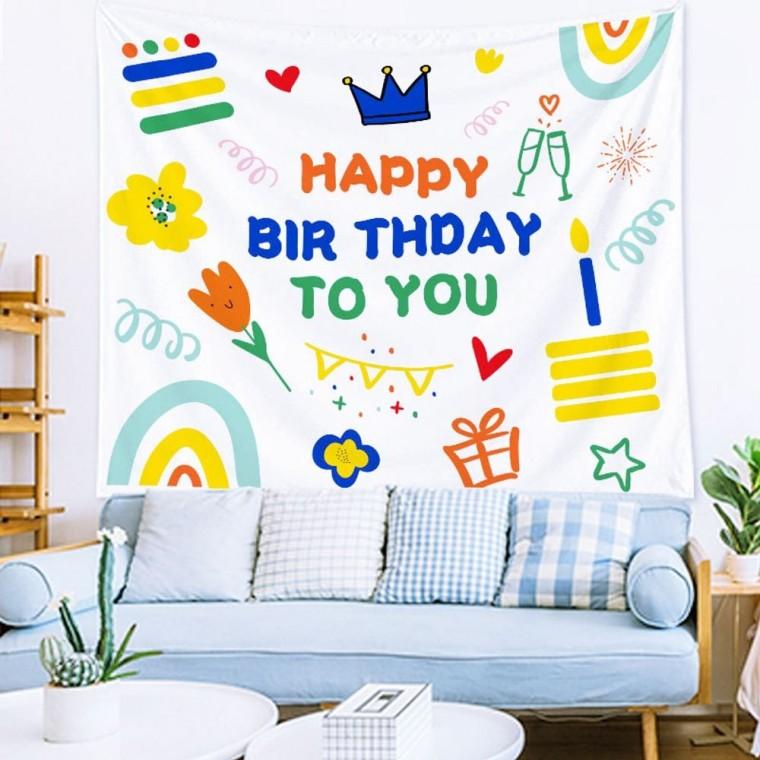 패브릭포스터 생일 현수막 축하파티 패브릭 생일포스터 벽포스터