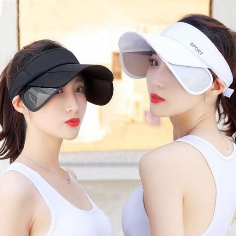UV차단 와이드 여성 골프 스포츠 썬바이저 여름 썬캡