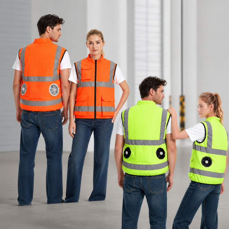안전 형광 반사 쿨링조끼 풀세트 건설 현장 작업용 냉풍조끼