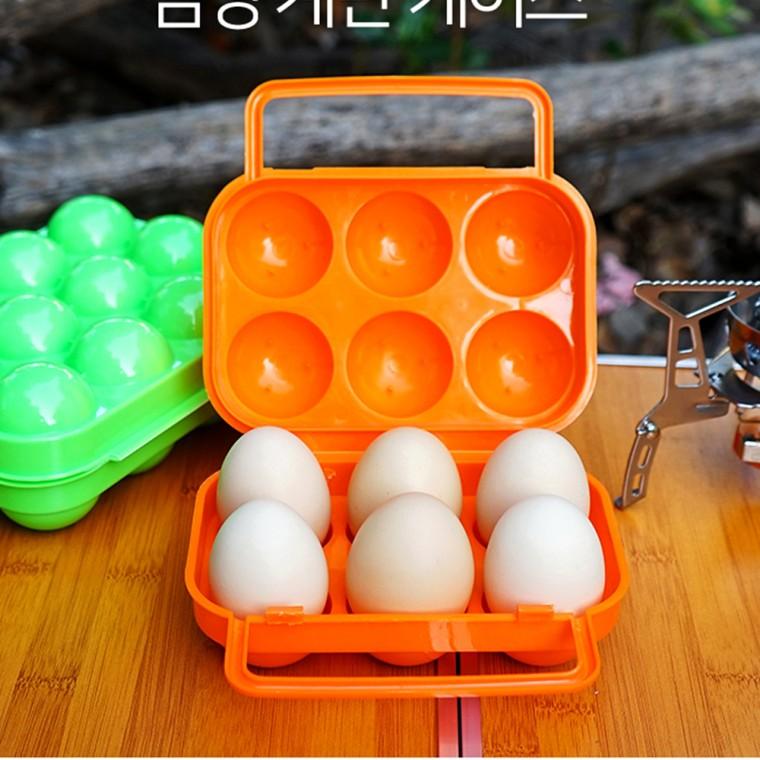 달걀통여행 계란 6칸 트레이 보관함 용기 에그캠핑