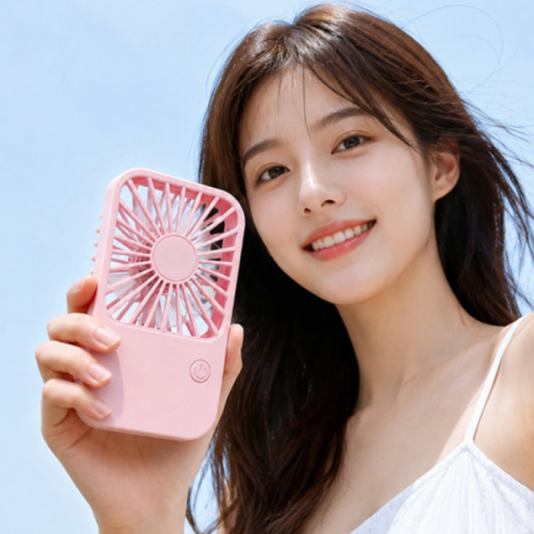 미니 쿨링팬 간편휴대 데일리아이템 여름 사각형 디자인 강력풍