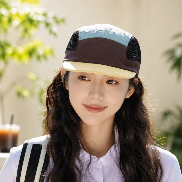 통기성 좋은 투톤 메쉬 볼캡 자외선 차단 스포츠 야구모자 그레이