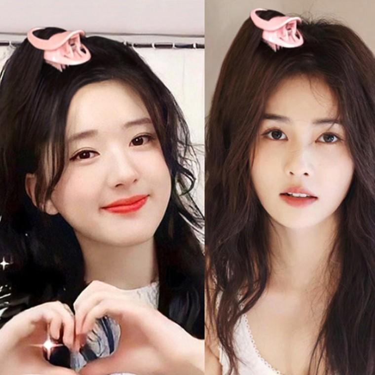 집게형 롤 잔머리 헤어 볼륨 뿌리 구르프